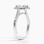 Odessa Halo Diamond Ring (1/5 ct. tw.) Platinum Round Engagement Ring
