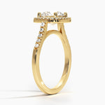 Odessa Halo Diamond Ring (1/5 ct. tw.) Yellow Gold 18k Round Engagement Ring