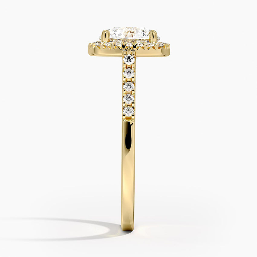 Odessa Halo Diamond Ring (1/5 ct. tw.) Yellow Gold 18k Round Engagement Ring