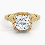 Odessa Halo Diamond Ring (1/5 ct. tw.) Yellow Gold 18k Round Engagement Ring