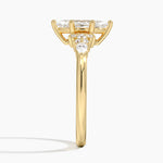 Rosette Diamond Ring Yellow Gold 18k Marquise Engagement Ring