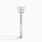 Elle Solitaire Ring Platinum Asscher Engagement Ring