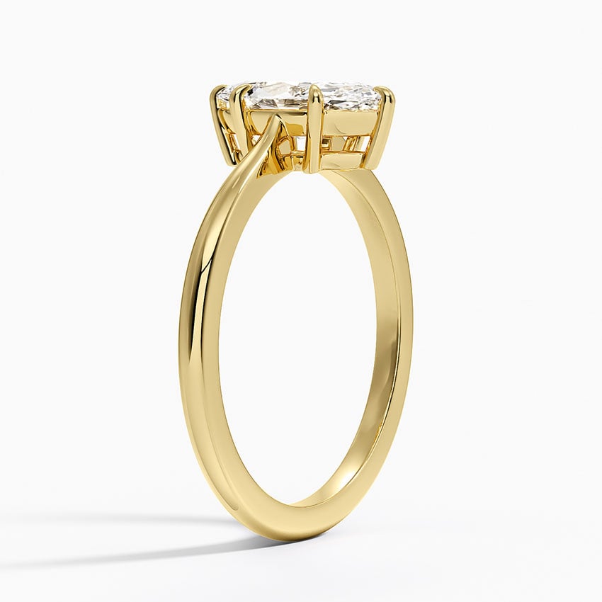 Elle Solitaire Ring Yellow Gold 18k Marquise Engagement Ring