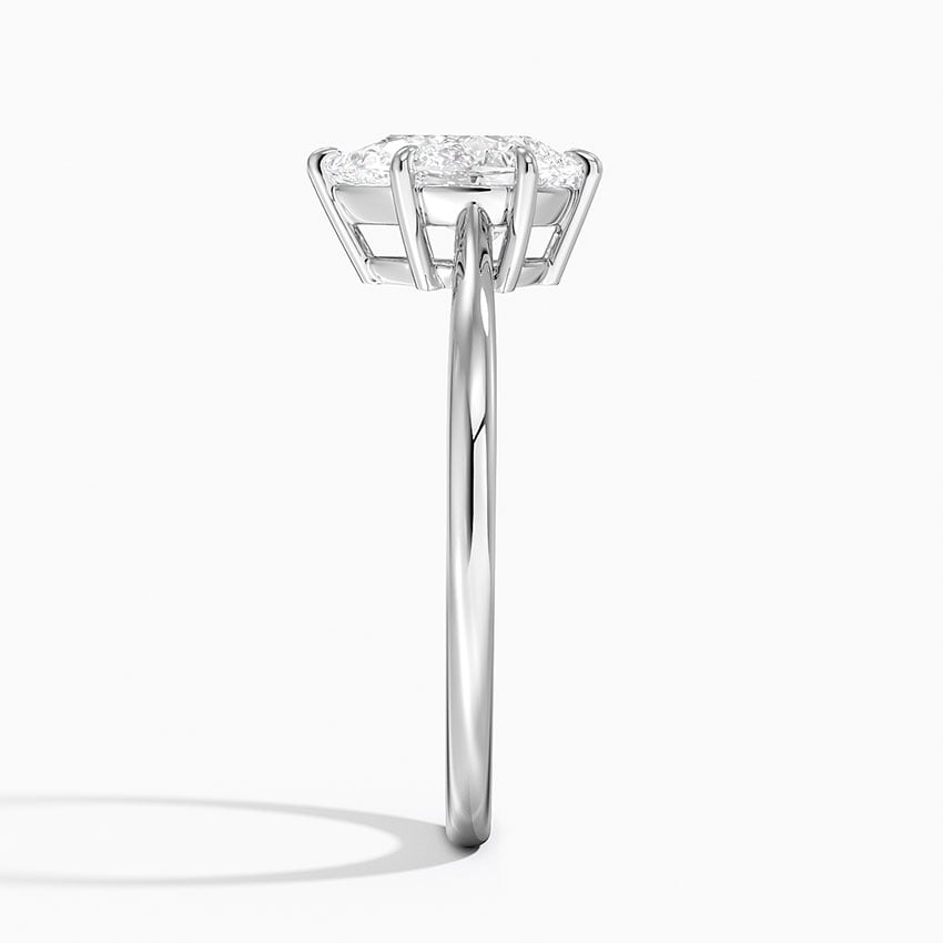 Elle Solitaire Ring Platinum Pear Engagement Ring