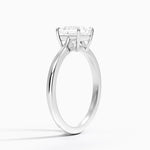 Elle Solitaire Ring Platinum Princess Engagement Ring