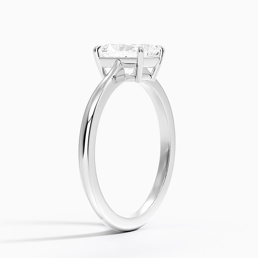 Elle Solitaire Ring Platinum Radiant Engagement Ring