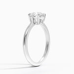 Elle Solitaire Ring Platinum Round Engagement Ring