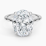 Elle Solitaire Ring Platinum Oval Engagement Ring