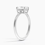 Elle Hidden Halo Diamond Ring Platinum Radiant Engagement Ring