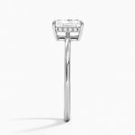 Elle Hidden Halo Diamond Ring Platinum Radiant Engagement Ring