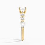Grand Versailles Diamond Ring Yellow Gold 18k Asscher Engagement Ring