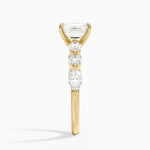 Grand Versailles Diamond Ring Yellow Gold 18k Emerald Engagement Ring