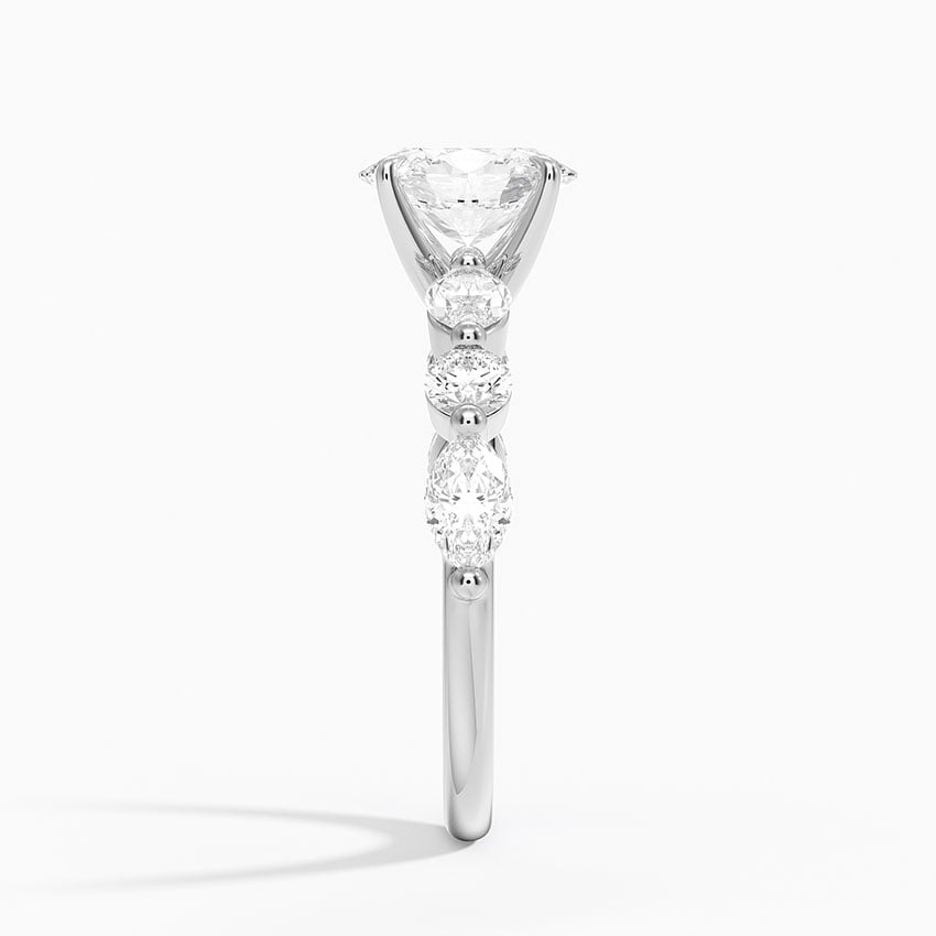 Grand Versailles Diamond Ring Platinum Oval Engagement Ring