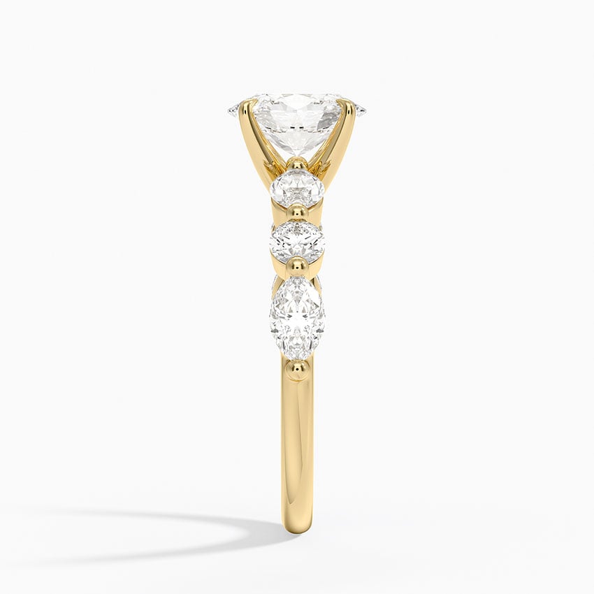 Grand Versailles Diamond Ring Yellow Gold 18k Oval Engagement Ring