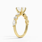 Grand Versailles Diamond Ring Yellow Gold 18k Princess Engagement Ring