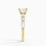 Grand Versailles Diamond Ring Yellow Gold 18k Princess Engagement Ring
