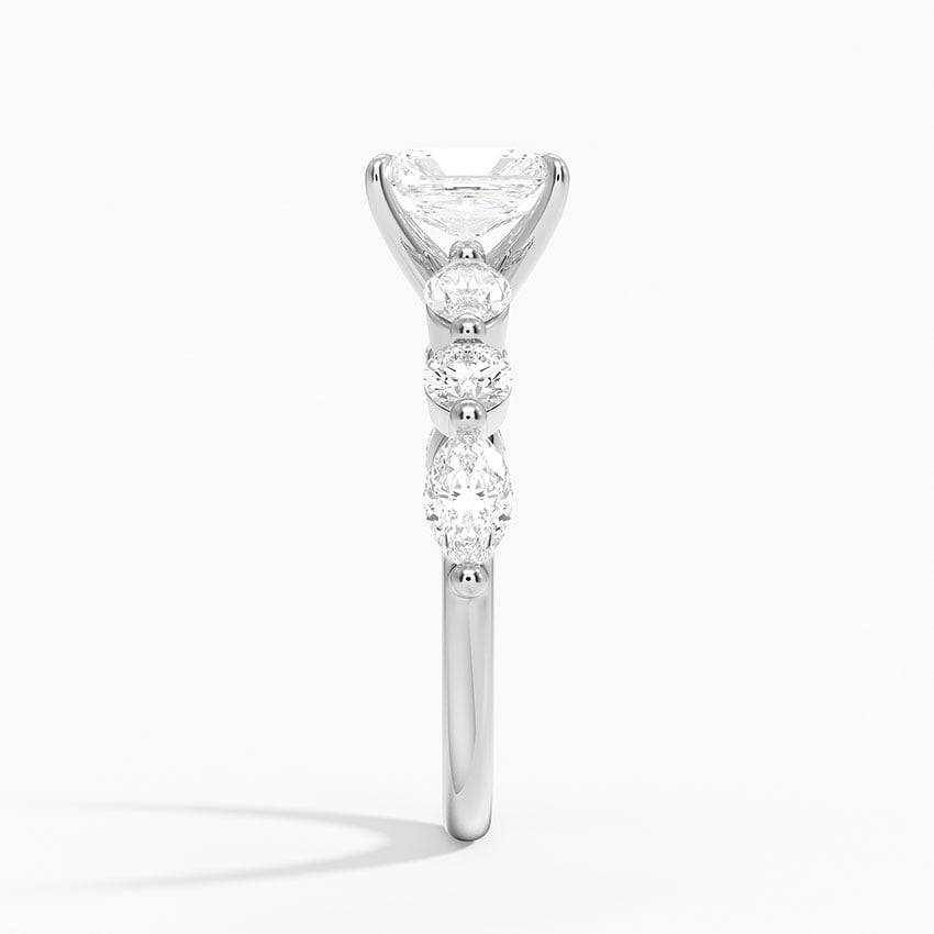 Grand Versailles Diamond Ring Platinum Radiant Engagement Ring