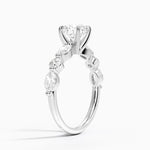 Grand Versailles Diamond Ring Platinum Round Engagement Ring