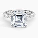 Grand Versailles Diamond Ring Platinum Asscher Engagement Ring