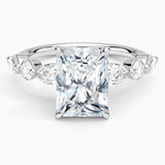 Grand Versailles Diamond Ring Platinum Radiant Engagement Ring
