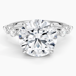 Grand Versailles Diamond Ring Platinum Round Engagement Ring