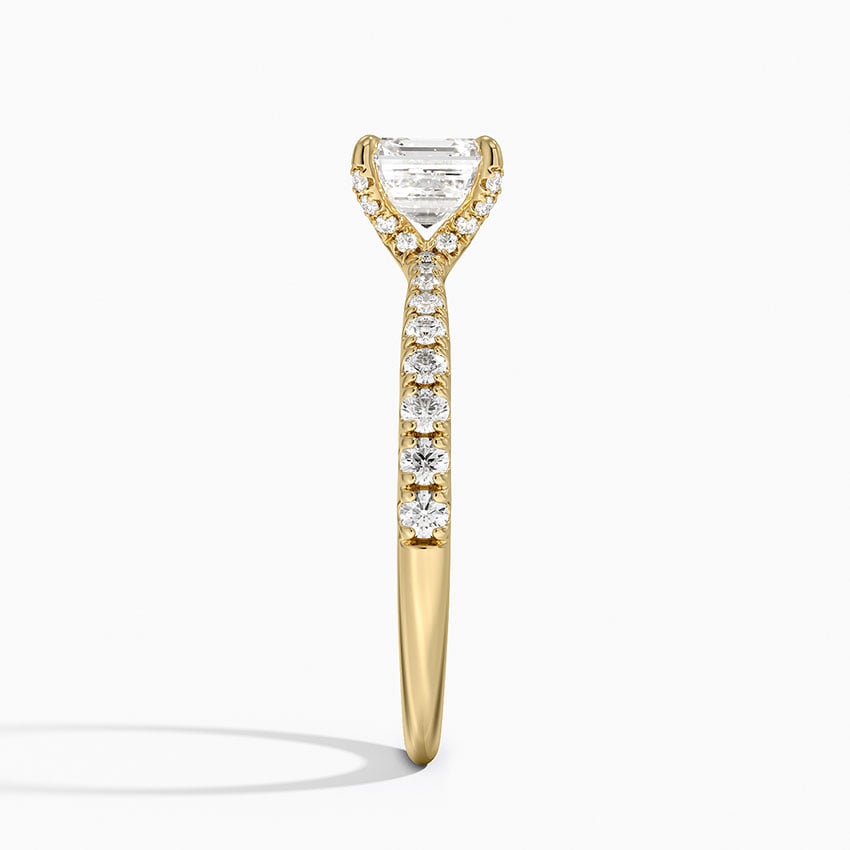 Freesia 2mm Diamond Ring (1/3 ct. tw.) Yellow Gold 18k Asscher Engagement Ring