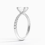 Freesia 2mm Diamond Ring (1/3 ct. tw.) Platinum Emerald Engagement Ring