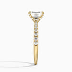 Freesia 2mm Diamond Ring (1/3 ct. tw.) Yellow Gold 18k Emerald Engagement Ring