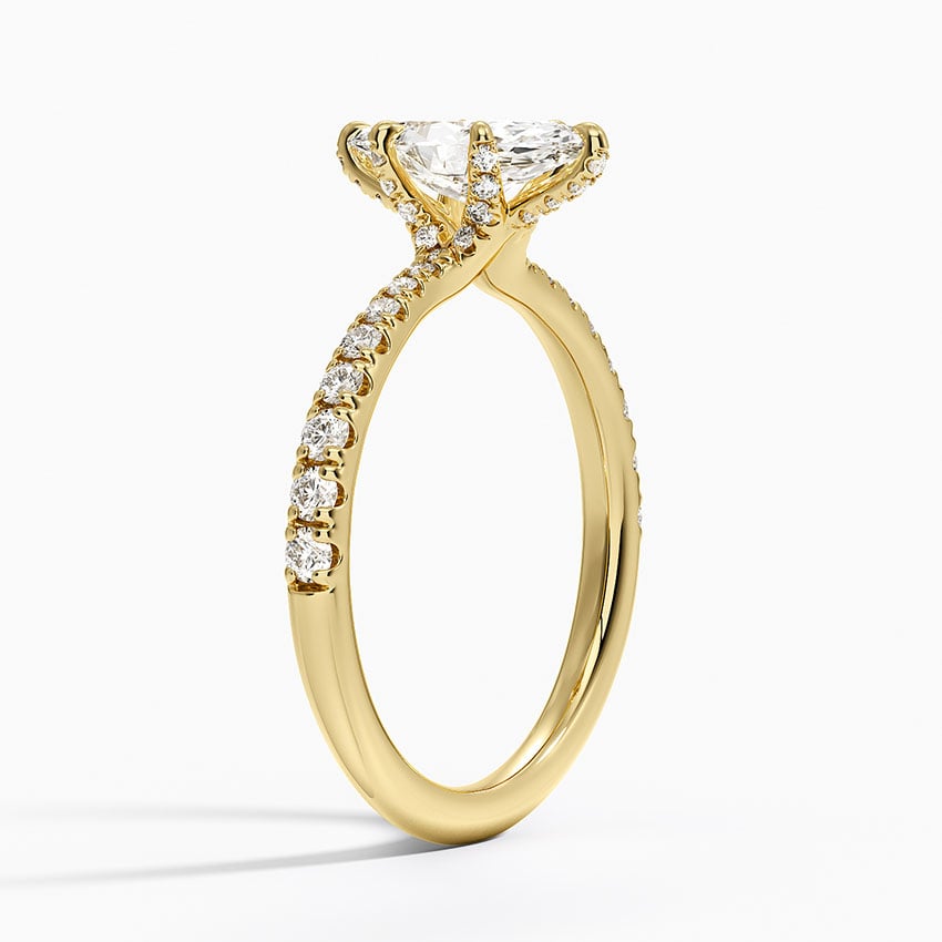 Freesia 2mm Diamond Ring (1/3 ct. tw.) Yellow Gold 18k Marquise Engagement Ring