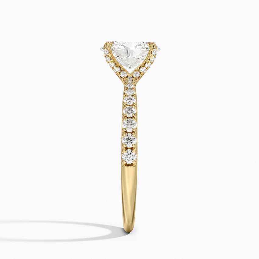 Freesia 2mm Diamond Ring (1/3 ct. tw.) Yellow Gold 18k Oval Engagement Ring