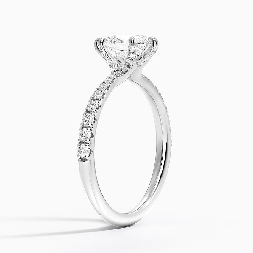 Freesia 2mm Diamond Ring (1/3 ct. tw.) Platinum Pear Engagement Ring