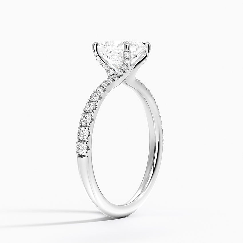 Freesia 2mm Diamond Ring (1/3 ct. tw.) Platinum Princess Engagement Ring