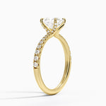 Freesia 2mm Diamond Ring (1/3 ct. tw.) Yellow Gold 18k Princess Engagement Ring