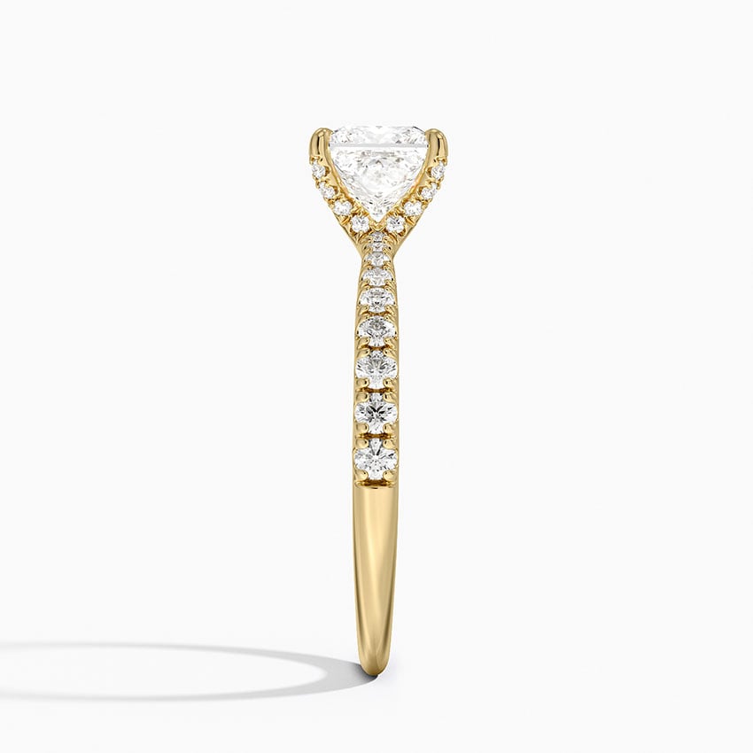 Freesia 2mm Diamond Ring (1/3 ct. tw.) Yellow Gold 18k Princess Engagement Ring