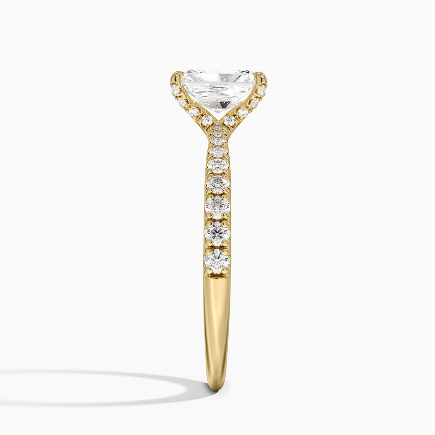 Freesia 2mm Diamond Ring (1/3 ct. tw.) Yellow Gold 18k Radiant Engagement Ring