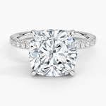 Freesia 2mm Diamond Ring (1/3 ct. tw.) Platinum Cushion Engagement Ring