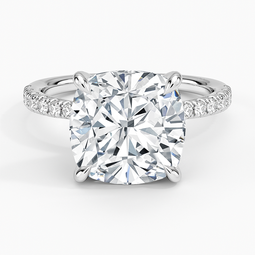Freesia 2mm Diamond Ring (1/3 ct. tw.) Platinum Cushion Engagement Ring