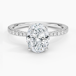 Freesia 2mm Diamond Ring (1/3 ct. tw.) Platinum Oval Engagement Ring