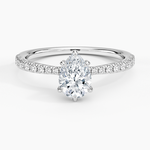 Freesia 2mm Diamond Ring (1/3 ct. tw.) Platinum Pear Engagement Ring