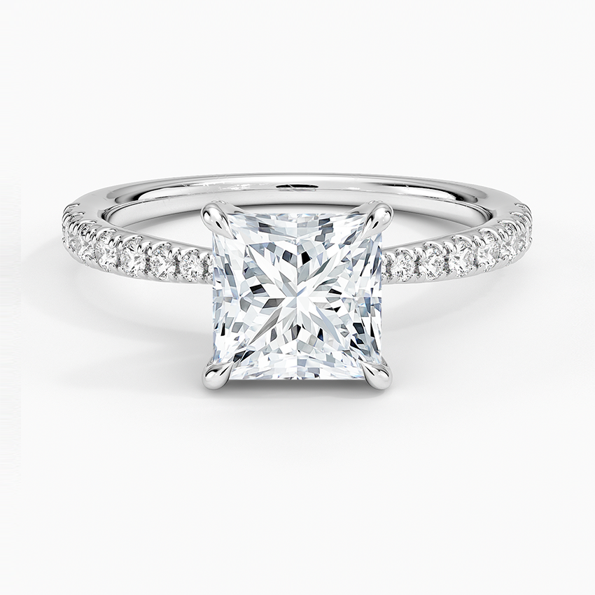 Freesia 2mm Diamond Ring (1/3 ct. tw.) Platinum Princess Engagement Ring