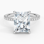Freesia 2mm Diamond Ring (1/3 ct. tw.) Platinum Radiant Engagement Ring