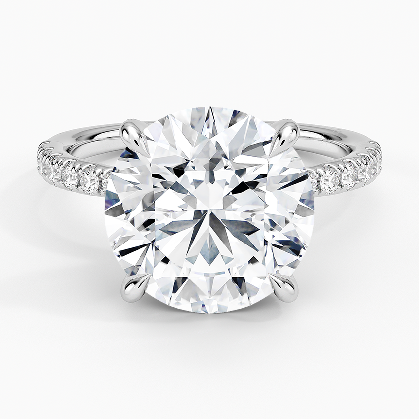 Freesia 2mm Diamond Ring (1/3 ct. tw.) Platinum Round Engagement Ring