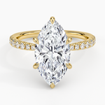 Freesia 2mm Diamond Ring (1/3 ct. tw.) Yellow Gold 18k Marquise Engagement Ring