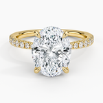 Freesia 2mm Diamond Ring (1/3 ct. tw.) Yellow Gold 18k Oval Engagement Ring
