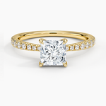 Freesia 2mm Diamond Ring (1/3 ct. tw.) Yellow Gold 18k Princess Engagement Ring
