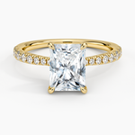 Freesia 2mm Diamond Ring (1/3 ct. tw.) Yellow Gold 18k Radiant Engagement Ring