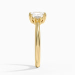 Half Moon Three Stone Diamond Ring (1/4 ct. tw.) Yellow Gold 18k Radiant Engagement Ring
