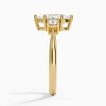 Selene Three Stone Diamond Ring (1/3 ct. tw.) Yellow Gold 18k Marquise Engagement Ring