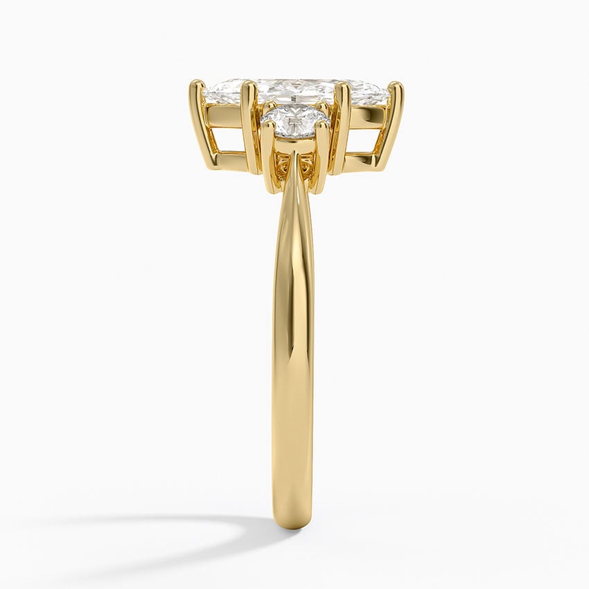 Selene Three Stone Diamond Ring (1/3 ct. tw.) Yellow Gold 18k Marquise Engagement Ring