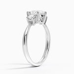 Selene Three Stone Diamond Ring (1/3 ct. tw.) Platinum Pear Engagement Ring